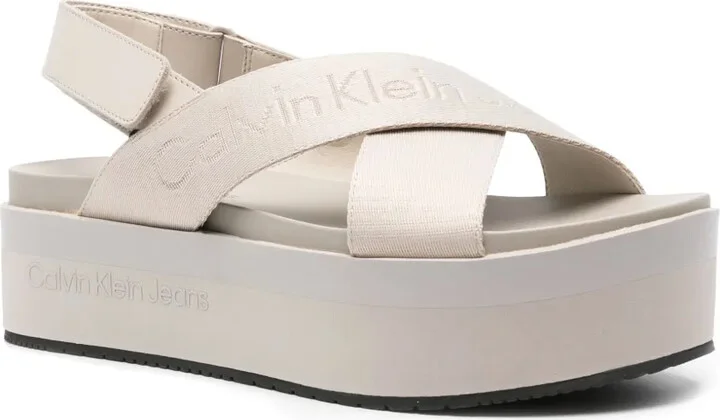 55mm Slingback Flatform Sandals - Image 2