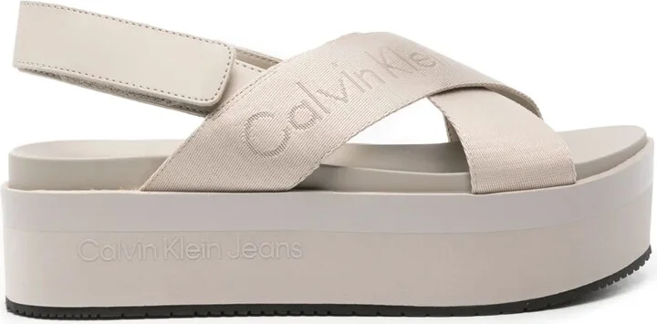 55mm Slingback Flatform Sandals