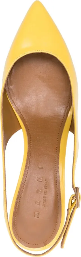 55mm Slingback Leather Pumps - Image 4