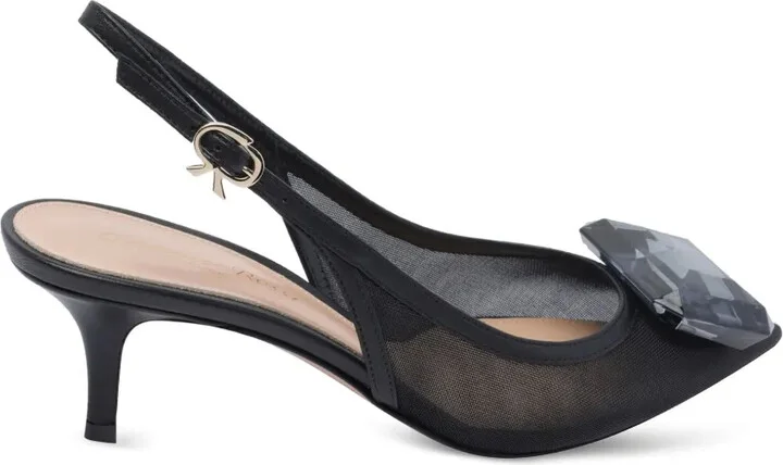 55mm Slingback Mesh Pumps - Image 3