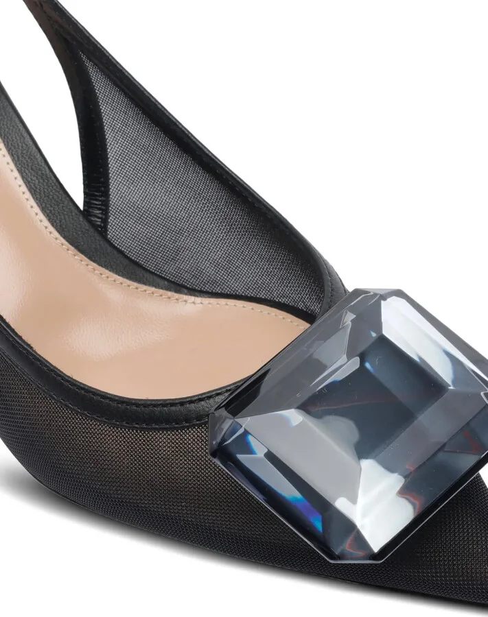 55mm Slingback Mesh Pumps - Image 4