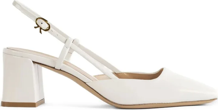 55mm Slingback Square-Toe Pumps
