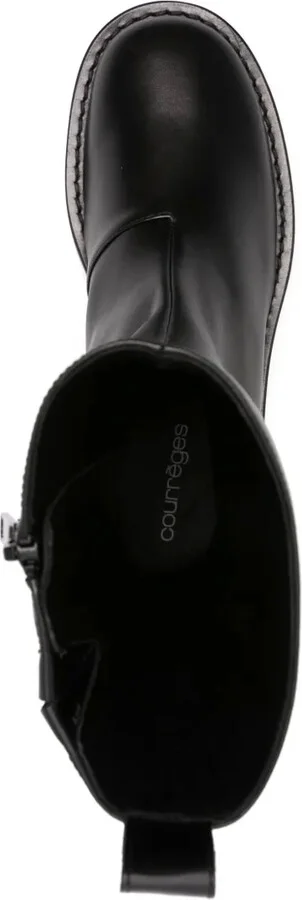 55mm Slip-On Leather Ankle Boots - Image 4