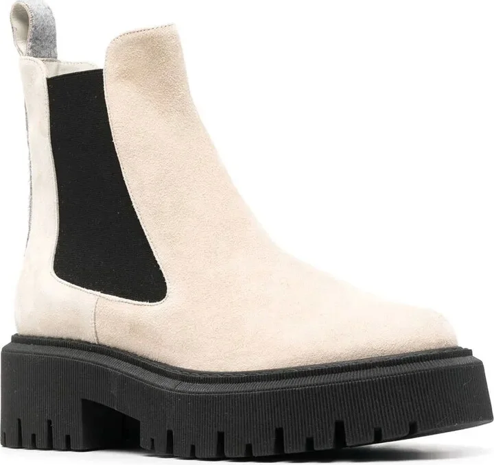 55mm Slip-On Leather Boots - Image 2