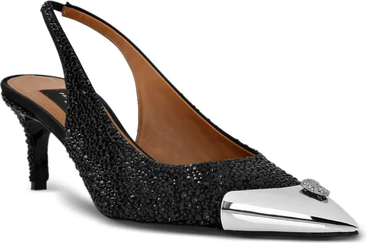 55mm Sllingback Mix Strass Pumps - Image 2