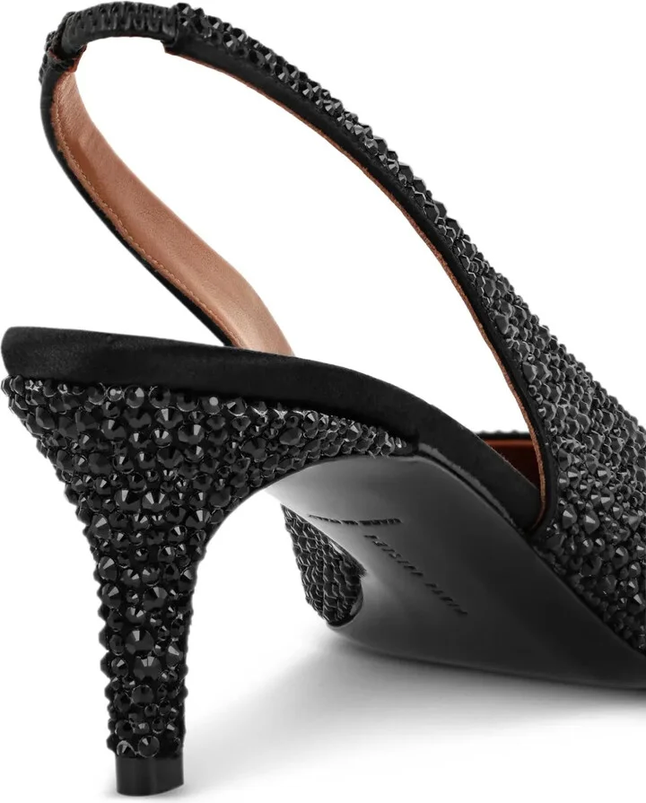 55mm Sllingback Mix Strass Pumps - Image 4