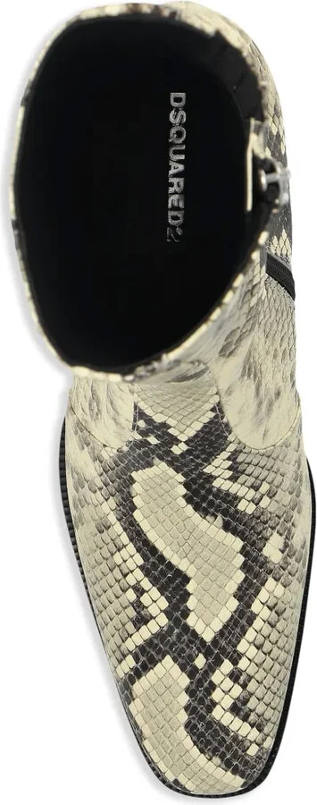 55mm Snake-Print Ankle Boots - Image 4