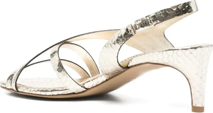 55mm Snakeskin-Effect Sandals - Image 3