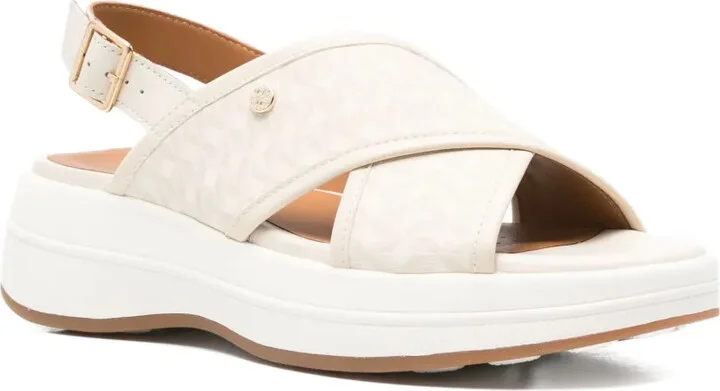 55mm Spherica cross-strap platform sandals - Image 2