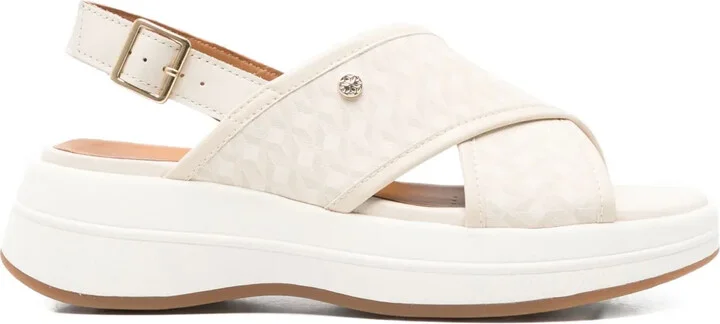55mm Spherica cross-strap platform sandals