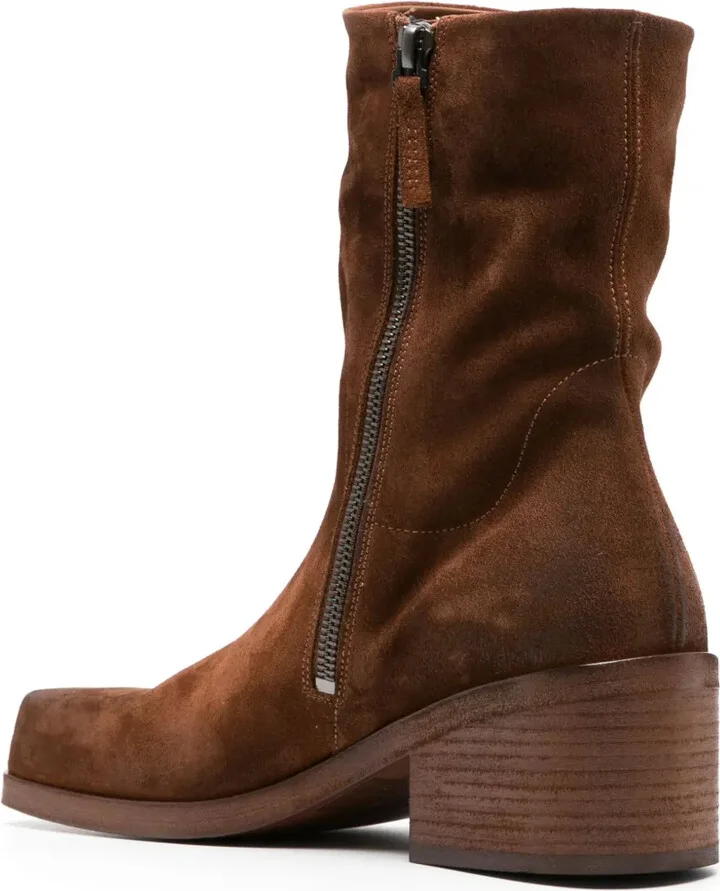 55mm Square-Toe Suede Boots - Image 3