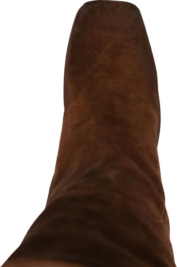 55mm Square-Toe Suede Boots - Image 4