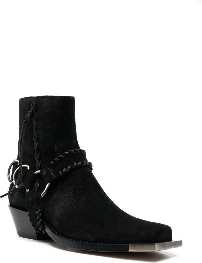 55mm Suede Cowboy Boots - Image 2