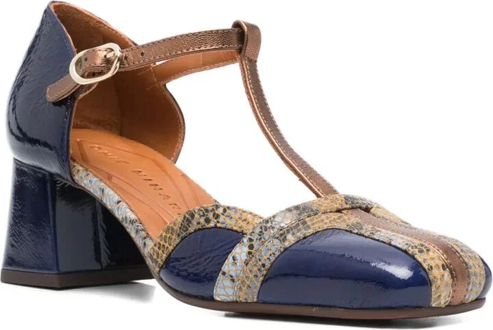 55mm T-Bar Block-Heel Pumps - Image 2
