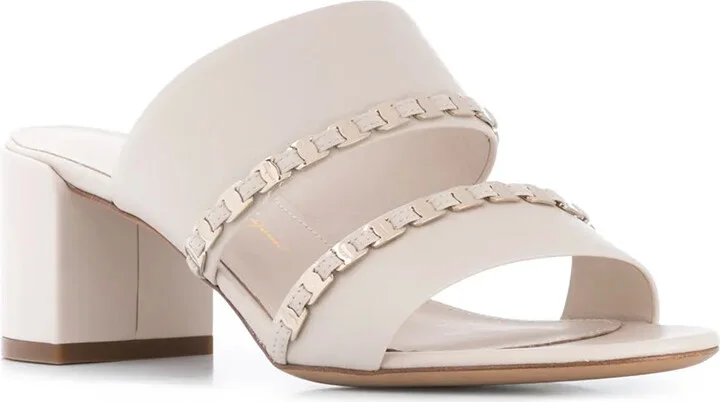 55mm Vara Chain leather sandals - Image 2