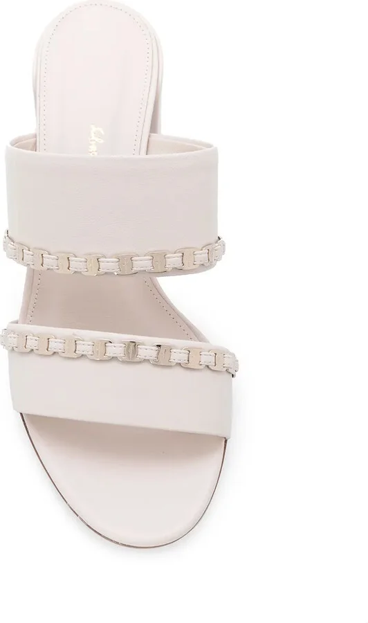 55mm Vara Chain leather sandals - Image 4