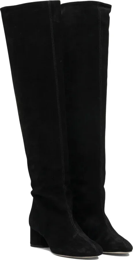 55mm Willa suede block-heel boots - Image 2