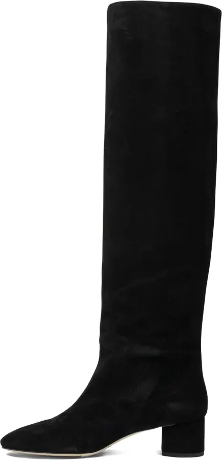 55mm Willa suede block-heel boots - Image 3