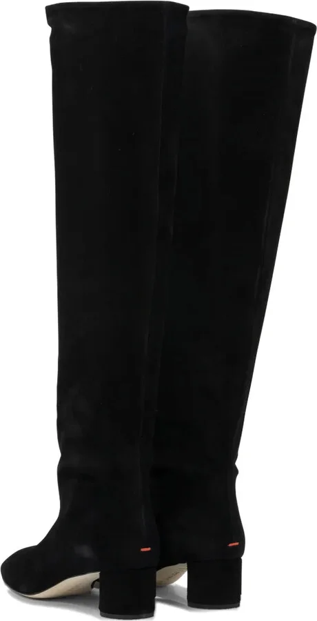 55mm Willa suede block-heel boots - Image 4