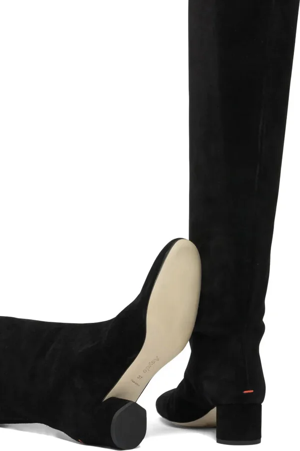 55mm Willa suede block-heel boots - Image 5