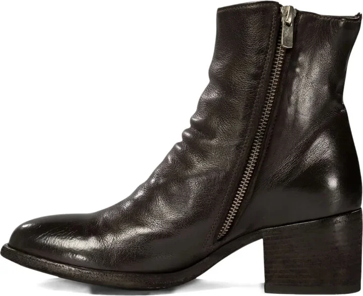 55mm Zip-Detail Block-Heel Boots