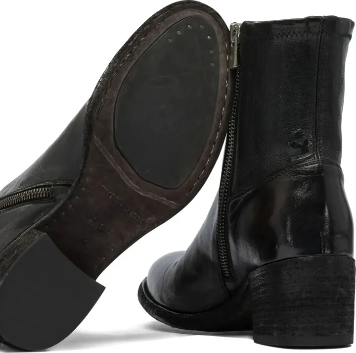 55mm Zip-Detail Leather Boots - Image 3