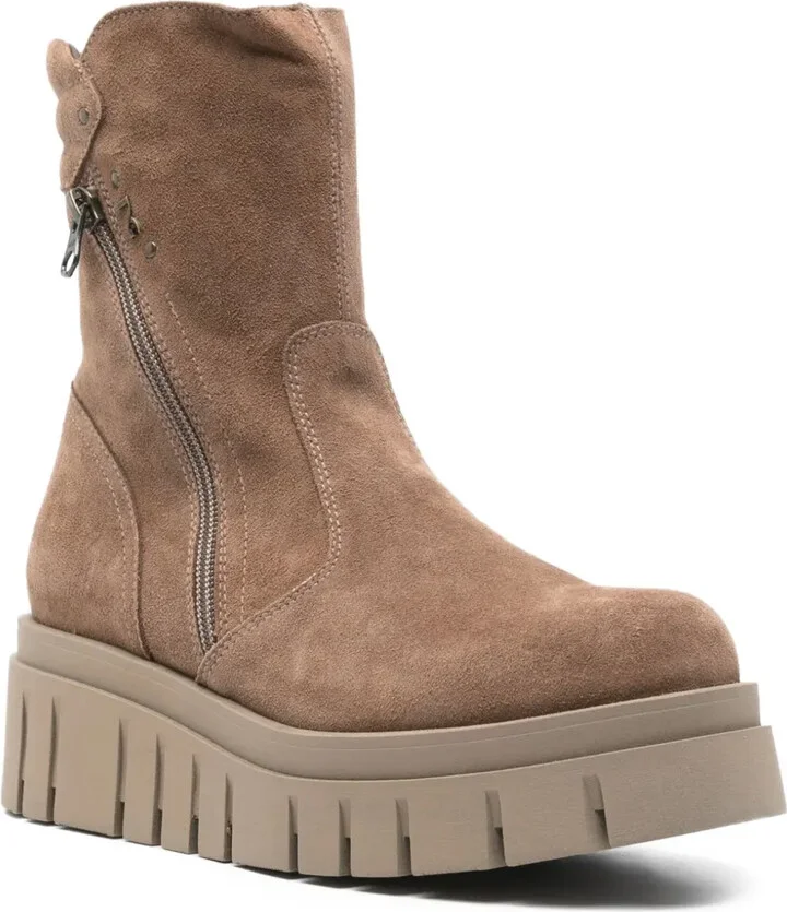 55mm Zip-Detail Platform Boots - Image 2