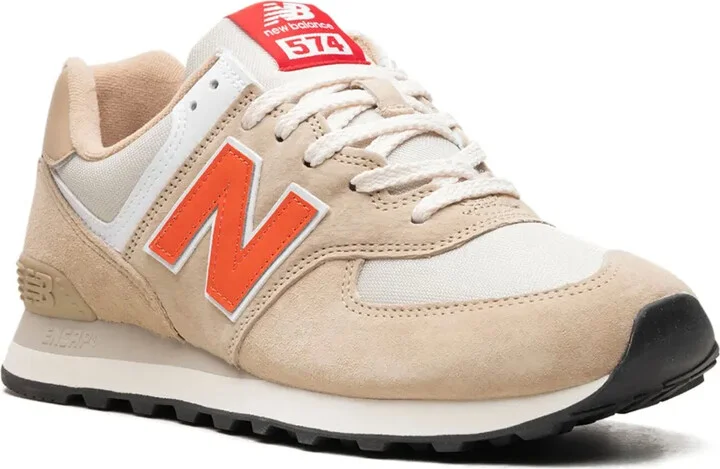 574 "Bone/Orange" sneakers - Image 2