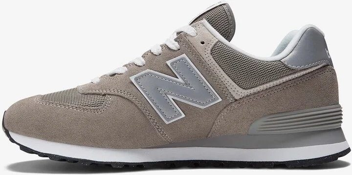 574 Core Low-Top Sneakers in Gray with White - Image 3