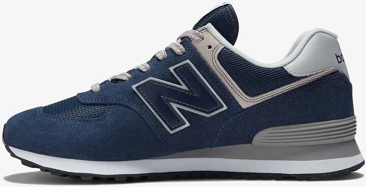 574 Core Low-Top Sneakers in Navy with White - Image 2