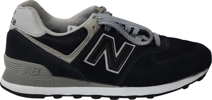 574 Core Sneakers in Black Suede
