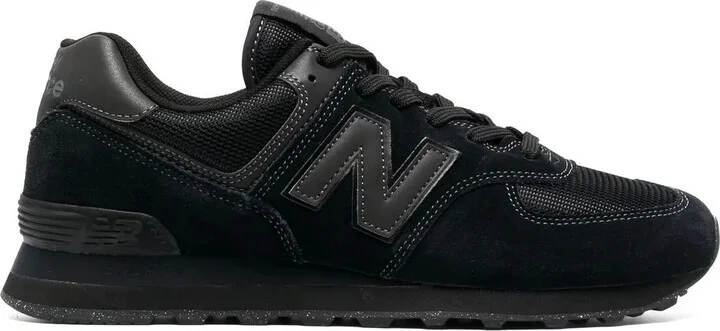 574 Logo-Patch Lace-Up Sneakers
