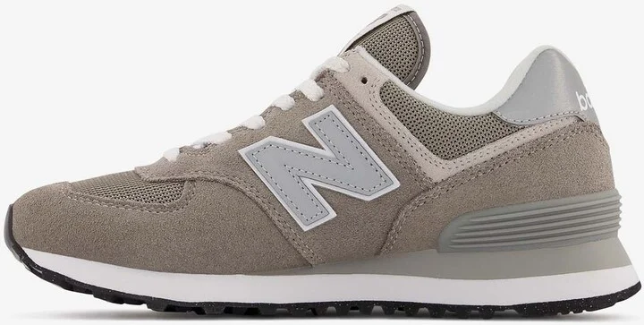 574 Low-Top Sneakers in Gray with White - Image 2