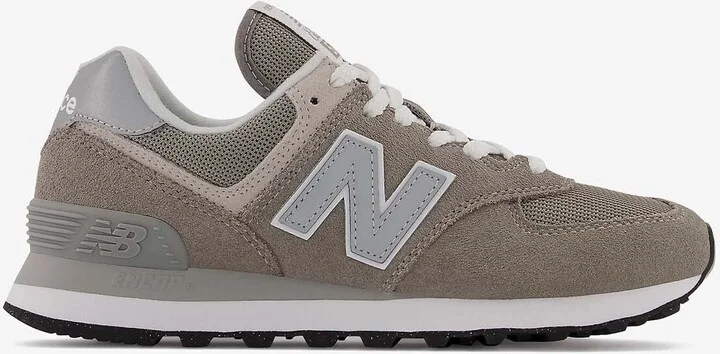 574 Low-Top Sneakers in Gray with White