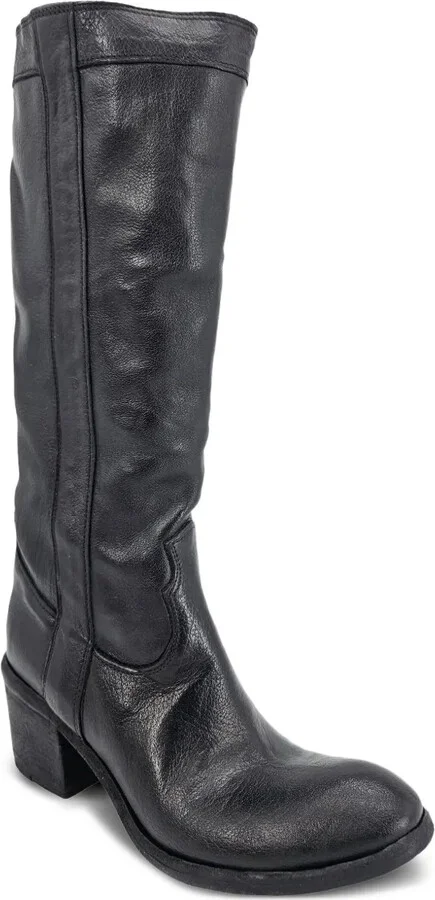 57mm Leather Knee-High Boots - Image 2