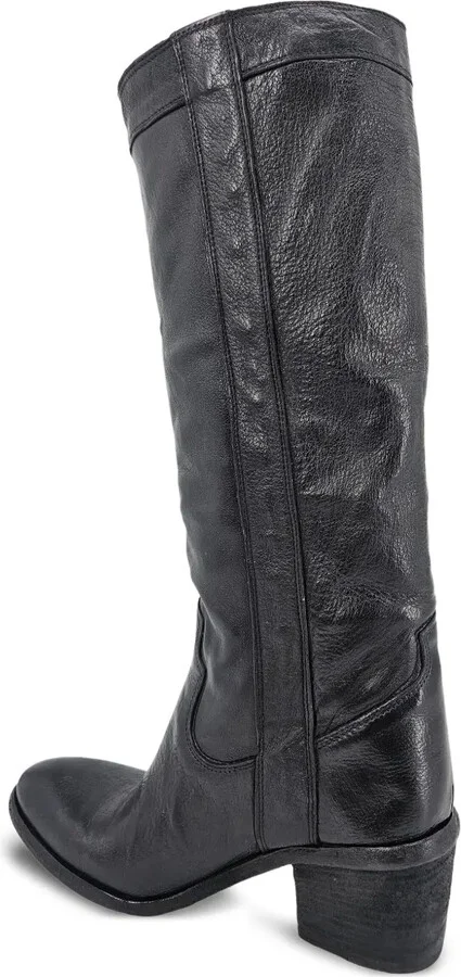 57mm Leather Knee-High Boots - Image 4
