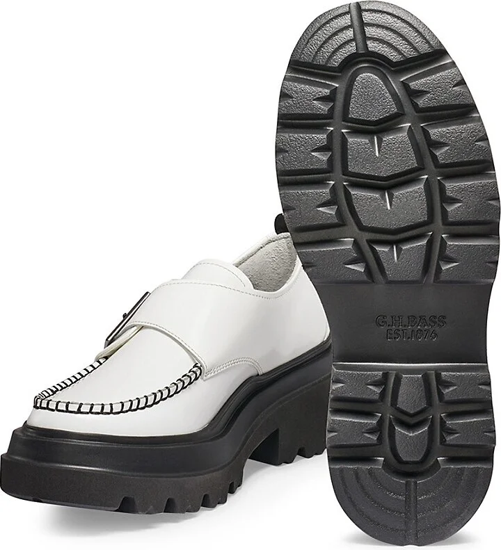 57MM Leather Platform Loafers - Image 5
