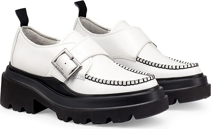 57MM Leather Platform Loafers - Image 2