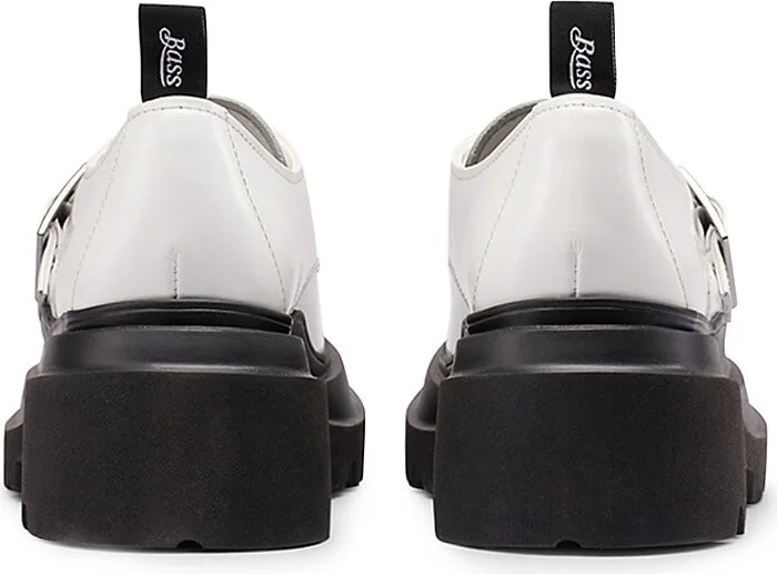57MM Leather Platform Loafers - Image 3