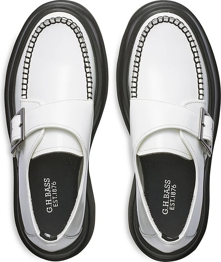 57MM Leather Platform Loafers - Image 4