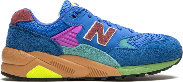580 OG "Blue/Bright Lapis/Washed Burgundy" suede sneakers