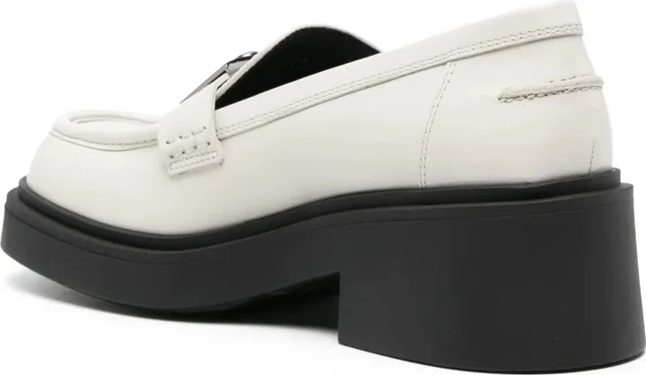 58mm Logo-Plaque Leather Loafers - Image 3