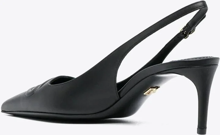 60 DG Logo Slingback Pumps in Calf Leather - Image 2
