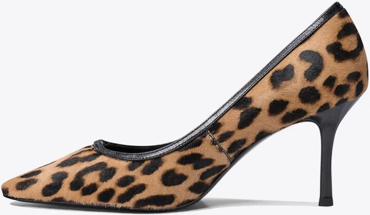 60 Double T Leopard Print Pumps - Image 2