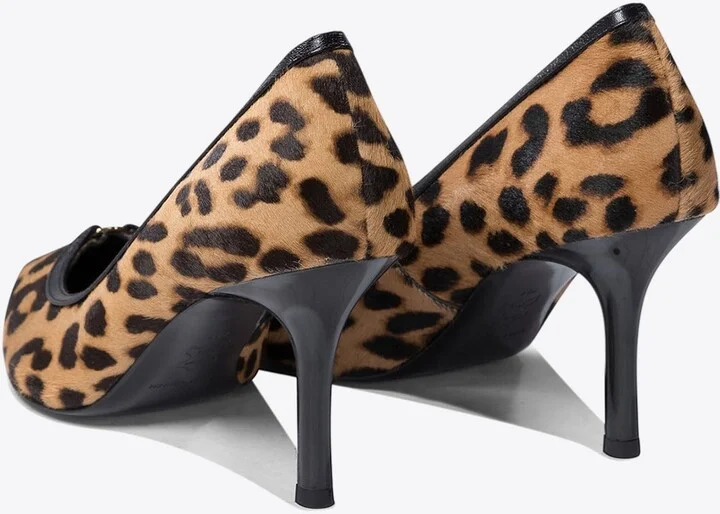 60 Double T Leopard Print Pumps - Image 3