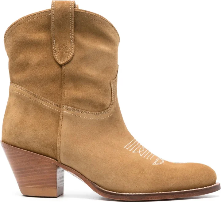 60 mm suede Western boots