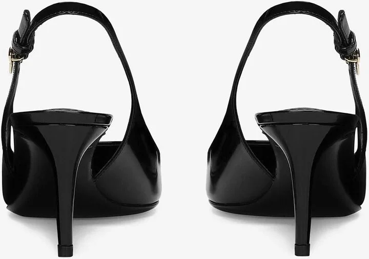 60 Patent Leather Slingback Pumps - Image 2