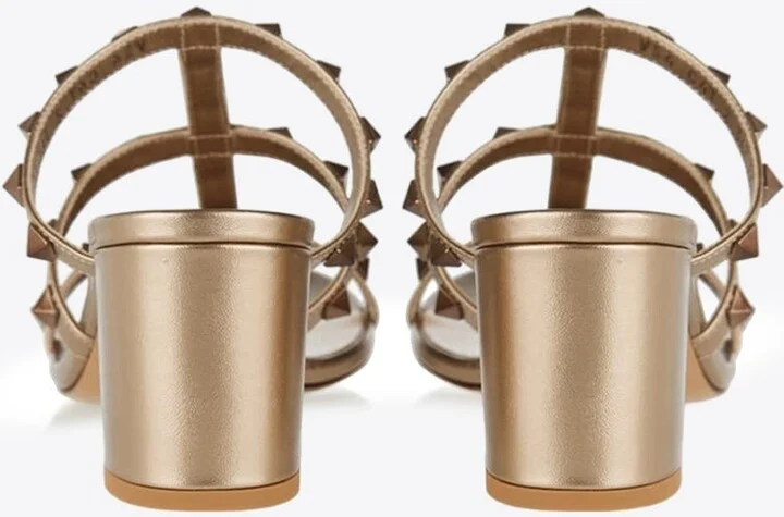60 Rockstud Leather Mules - Image 2