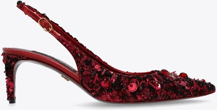 60 Sequined Slingback Pumps