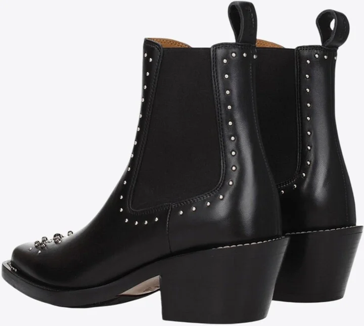 60 Studded Leather Ankle Boots - Image 2